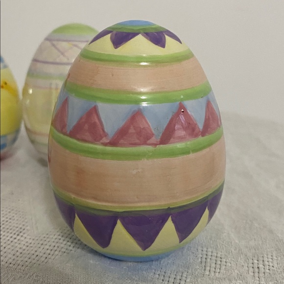 Colorful Ceramic Easter Egg Set - Picture 4 of 8